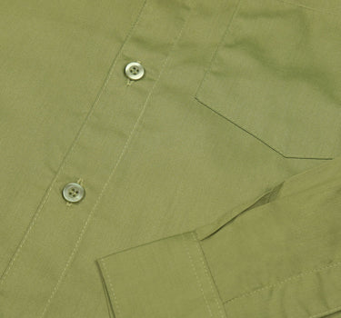Slim Fit Classic Shirt In Light Olive