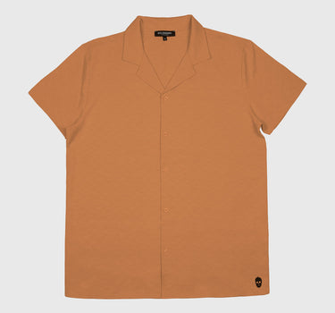 Texture Revere Shirt In Rust