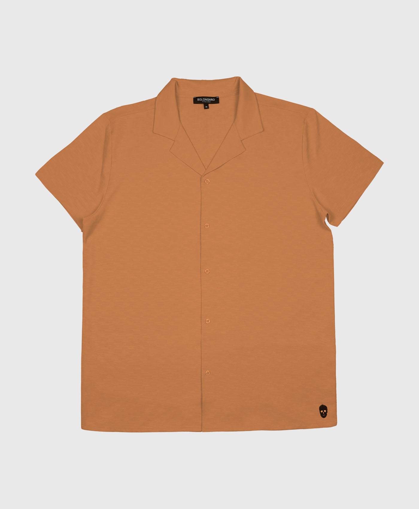 Texture Revere Shirt In Rust