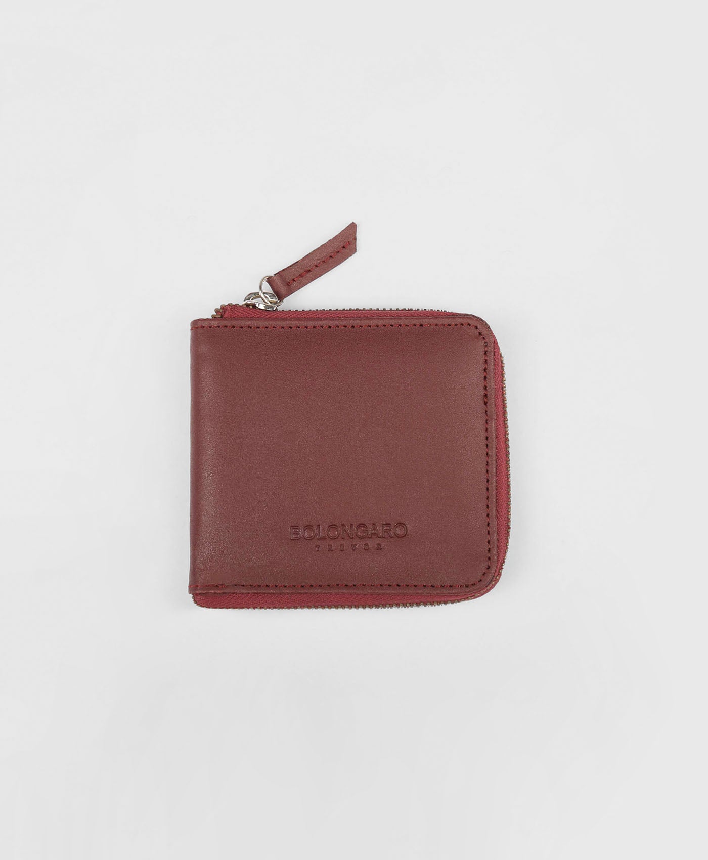 Zip Wallet In Burgundy