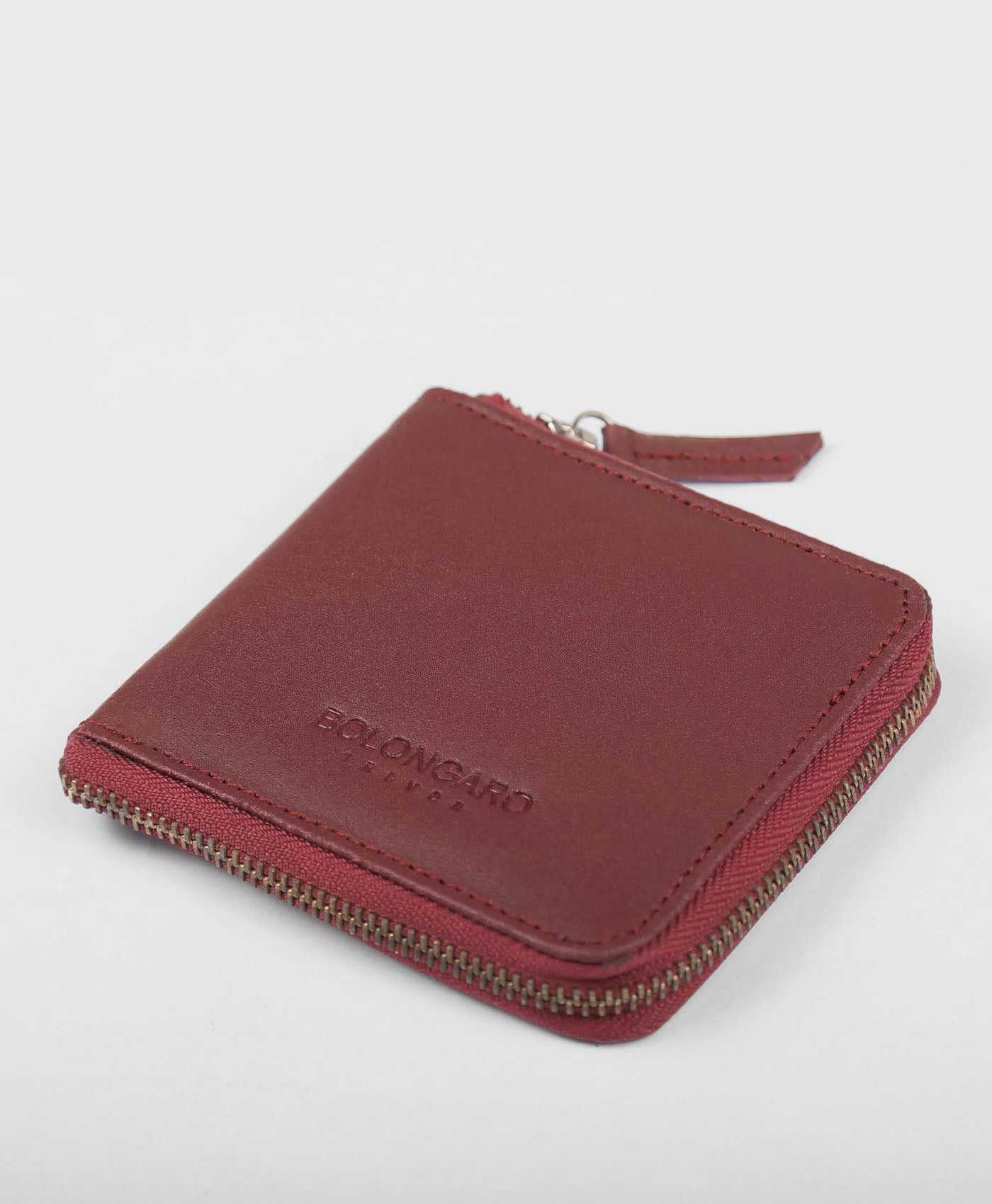 Zip Wallet In Burgundy