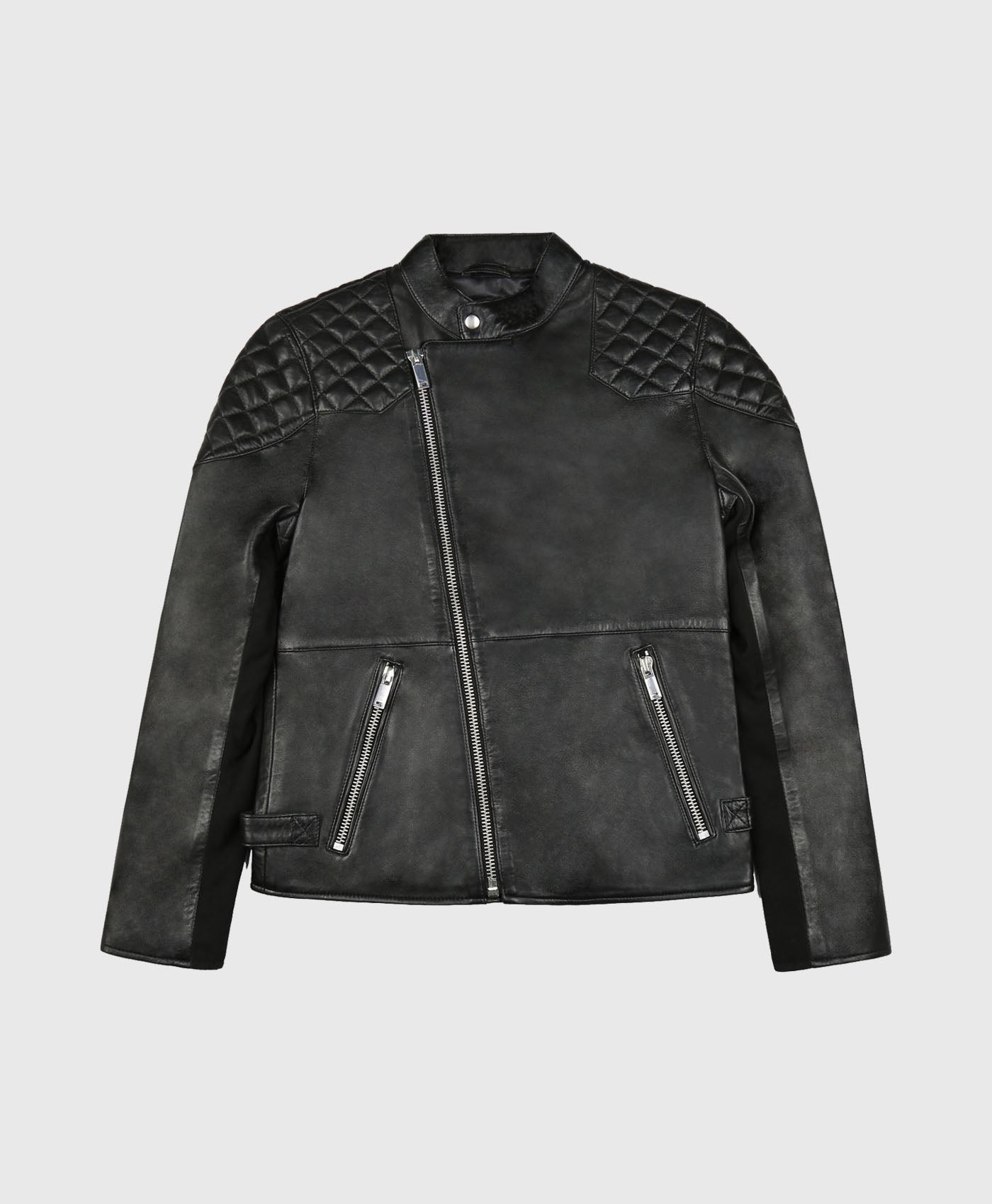 Badger Leather Biker Jacket