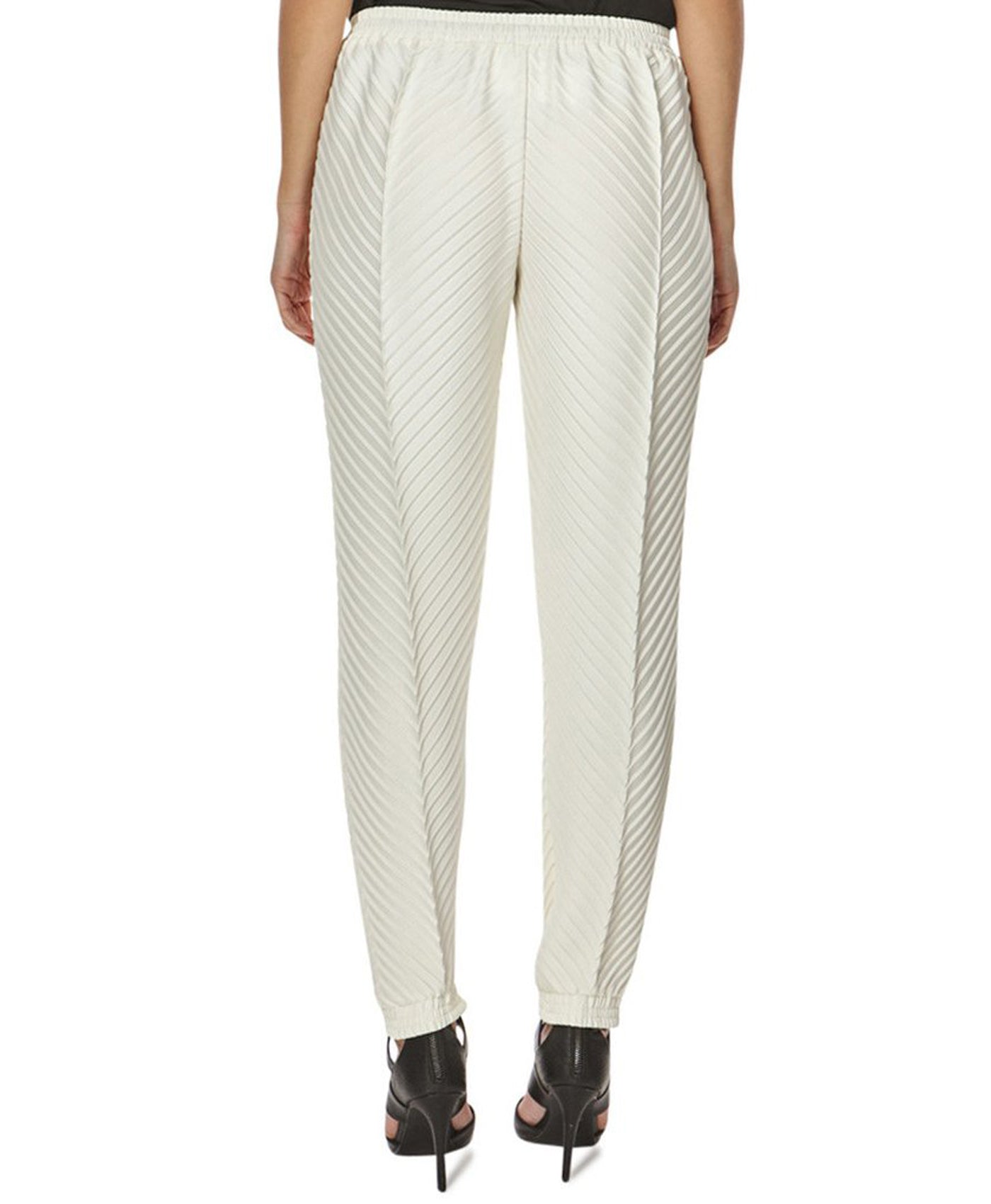 Artemis Chevron Trousers in White