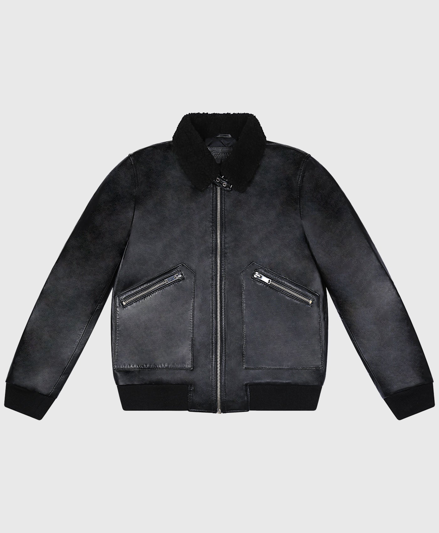 Colton Leather Bomber Jacket