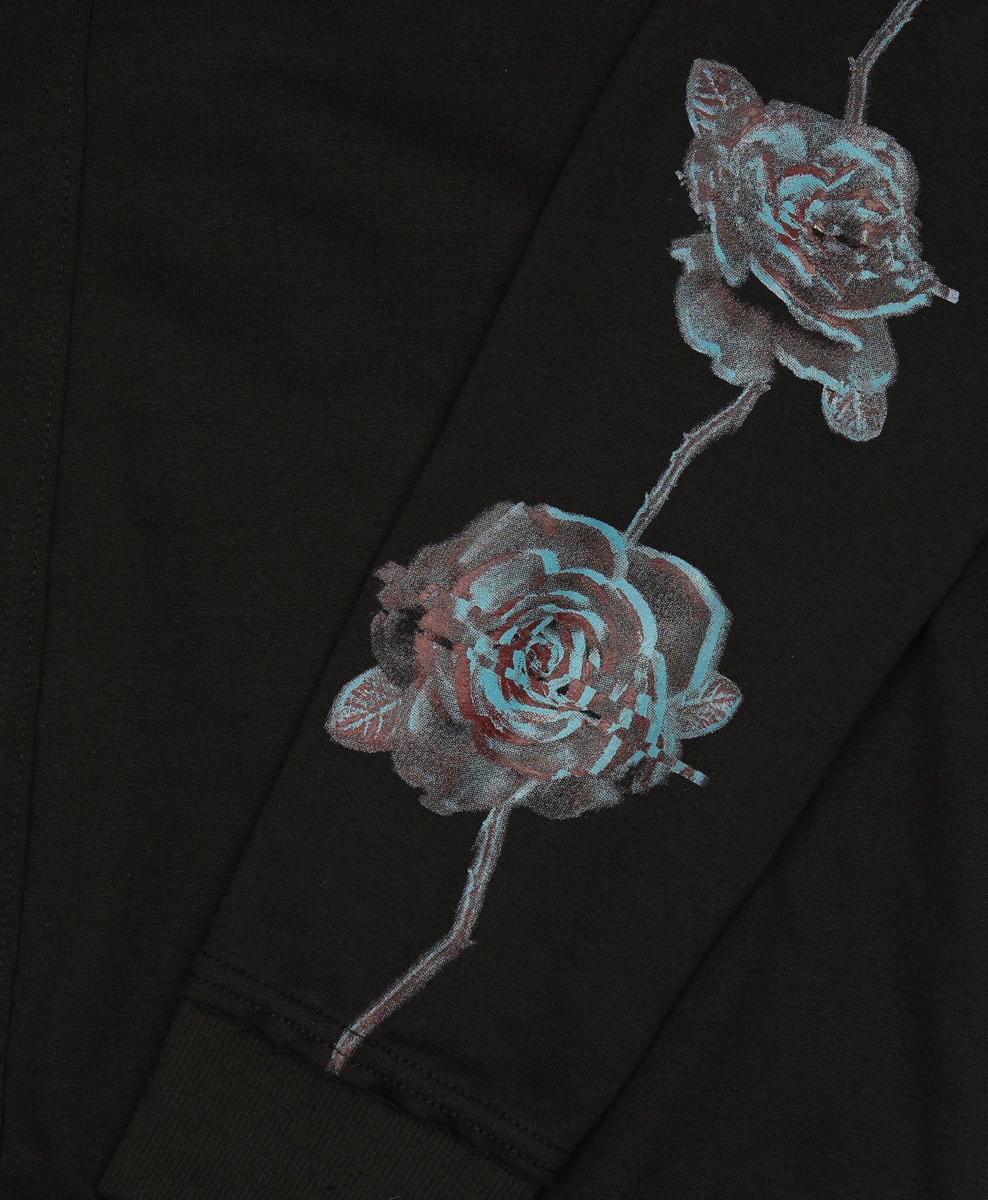 Digital Rose Sleeve Sweat