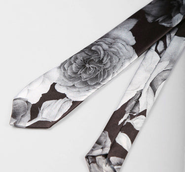 Floral Skinny Tie and Pocket Square Set