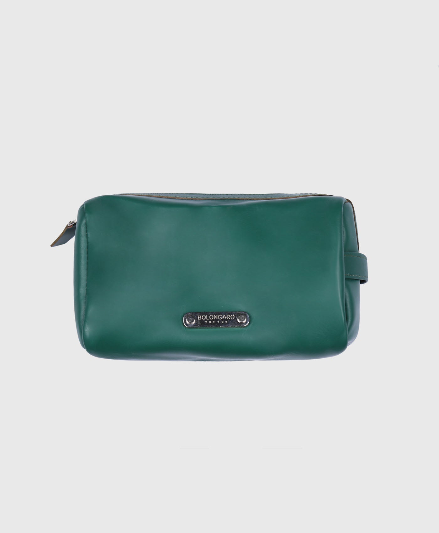 Green Leather Wash Bag