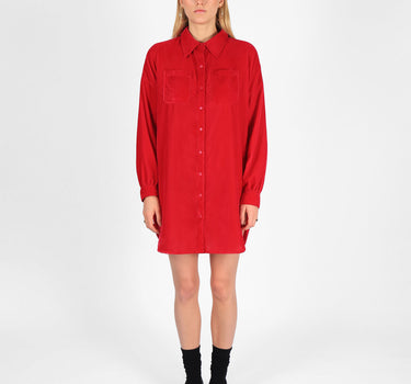 Velvet Shirt Dress