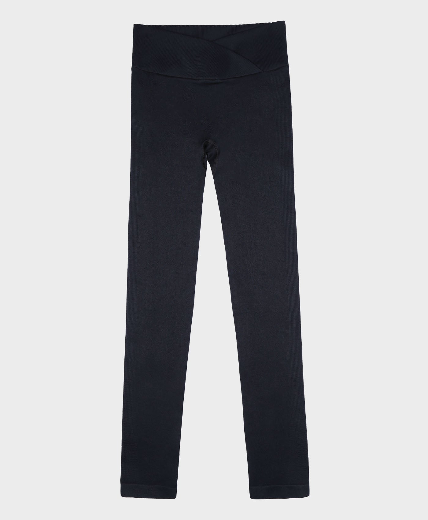 Seamless Cross Front Leggings Charcoal Grey