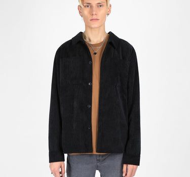 Worker Cord Shirt In Black