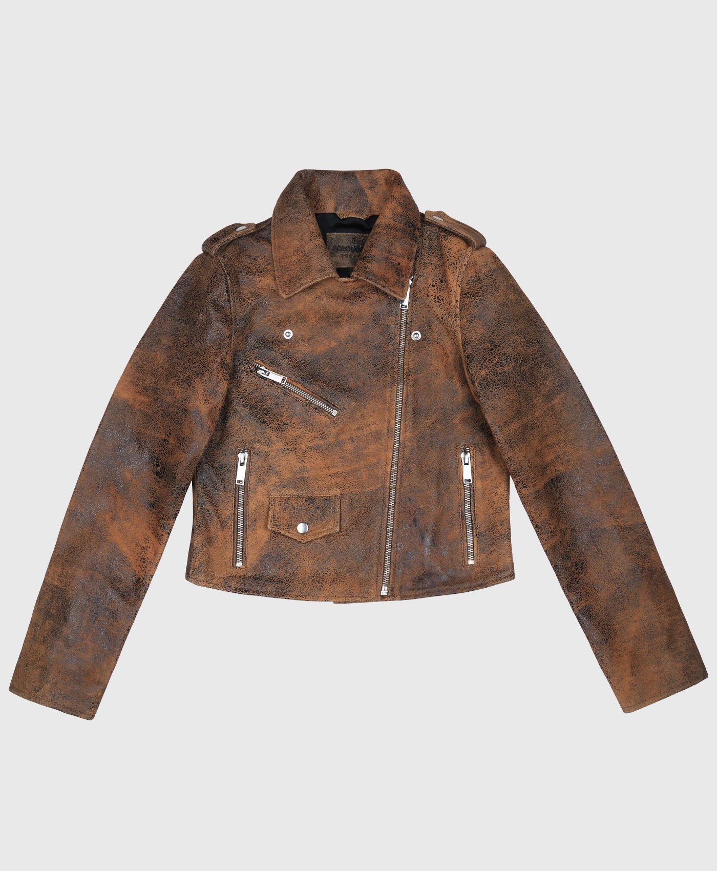 Rust Leather Biker