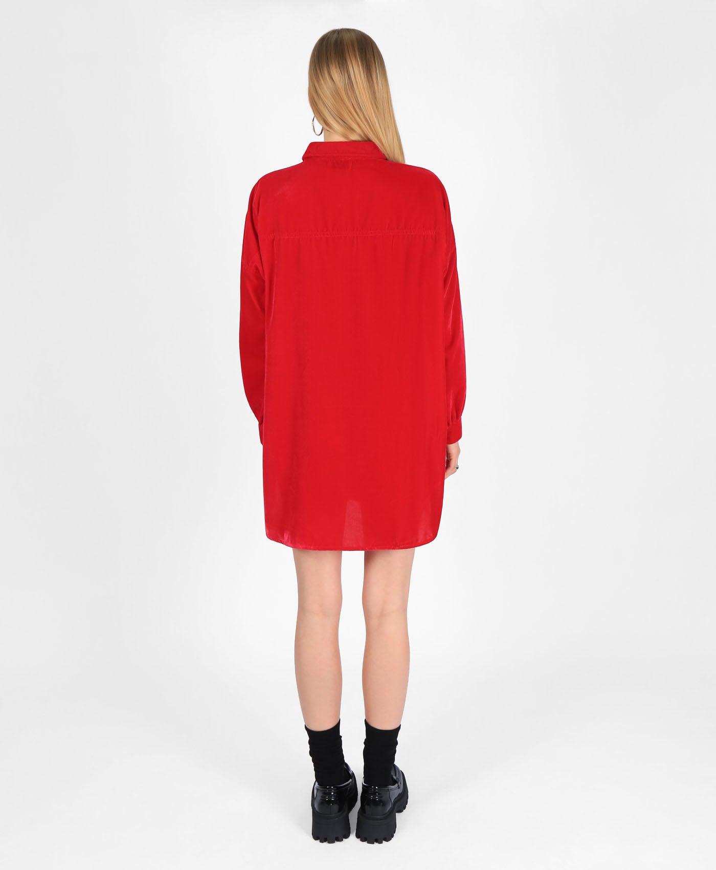 Long shirt dress with side slits cheap