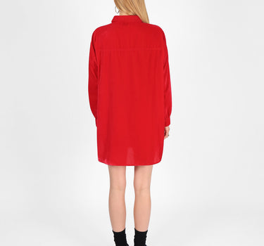 Velvet Shirt Dress