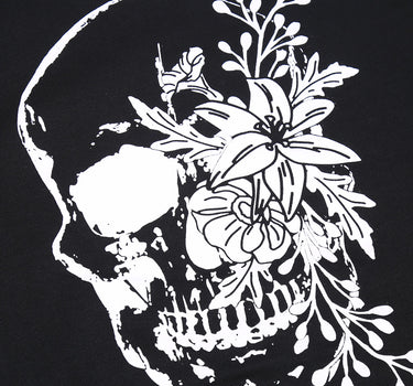 Skull Garden Sweatshirt With Long Sleeve