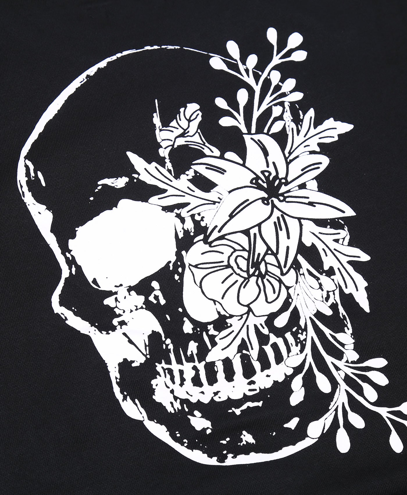 Skull Garden Sweatshirt With Long Sleeve