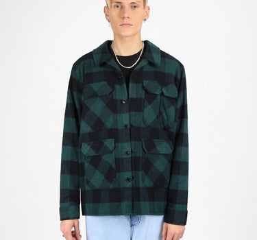 Patchwork Checked Overshirt