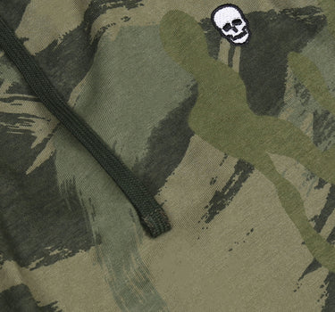Lounge Set in Khaki Graphic Skeleton Print