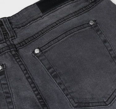 Skinny Fit Washed Black Jeans