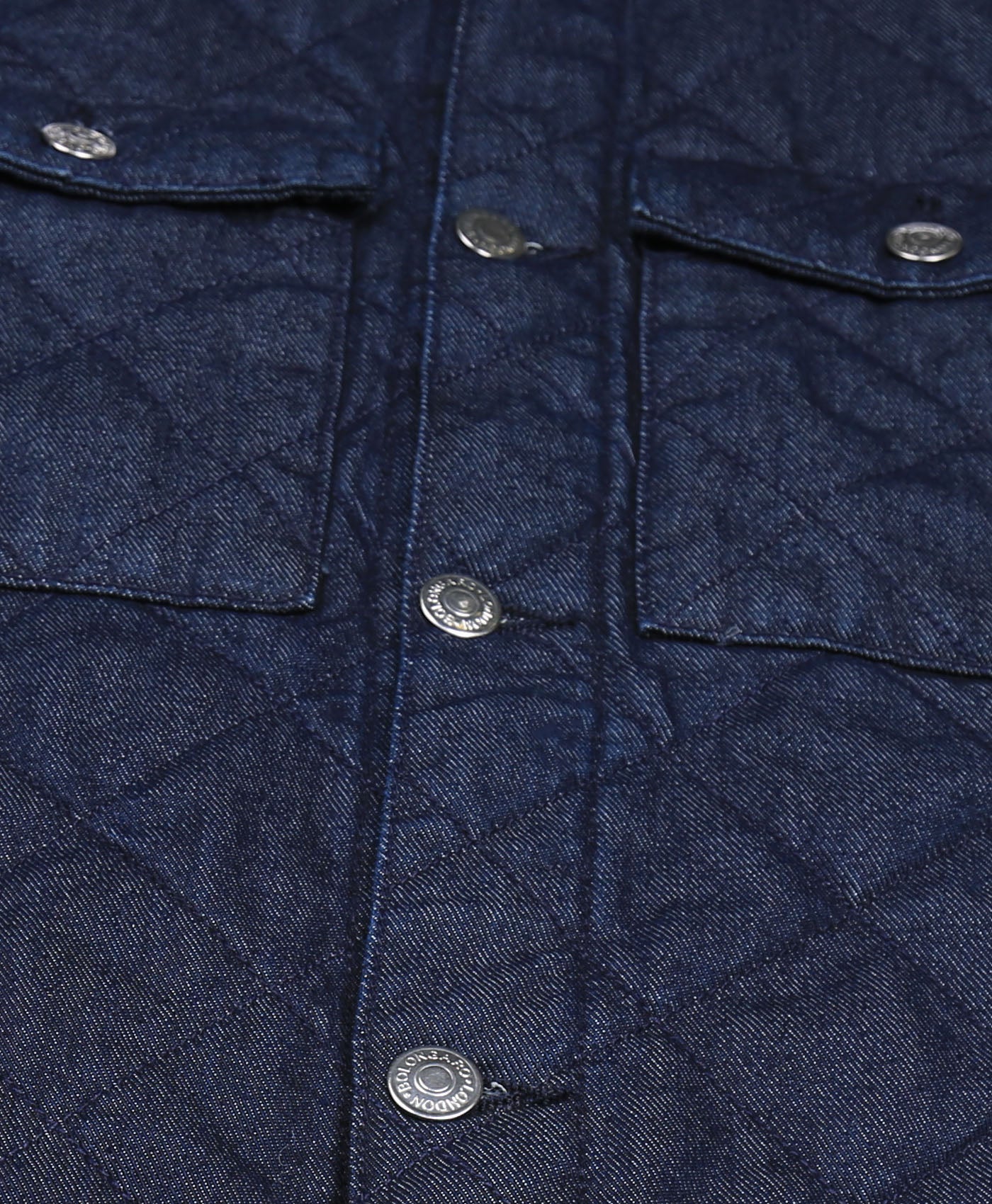 Button Up Shirt In Dark Denim