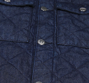 Button Up Shirt In Dark Denim