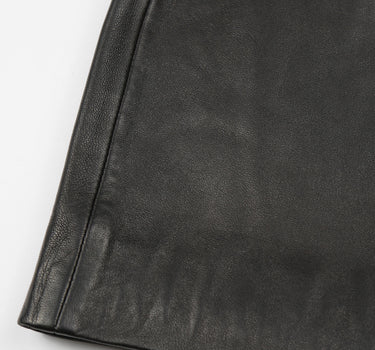 Leather Raven Mini Skirt