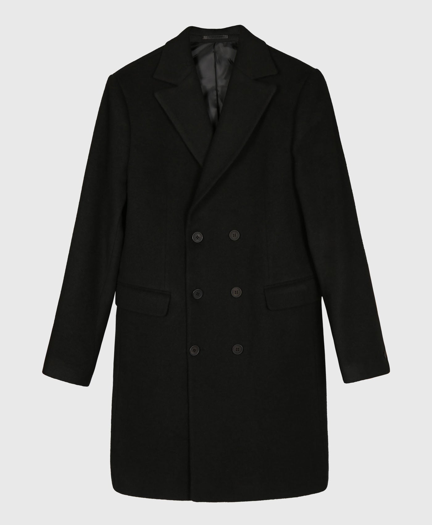 Mikey Wool Coat In Black – Bolongaro Trevor