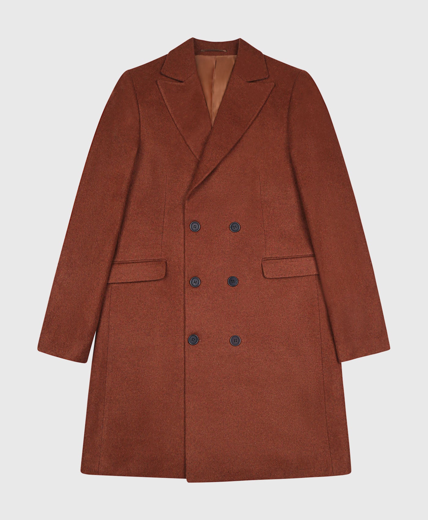 Mikey Wool Coat In Brown