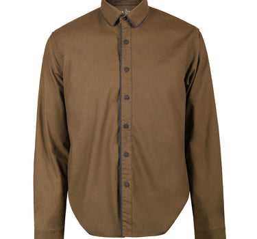 Piped Shirt In Olive