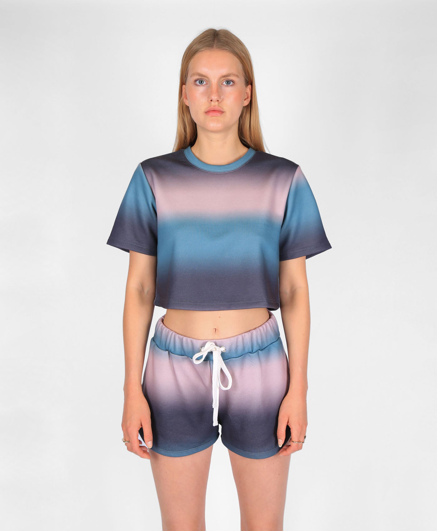 Ombre Co-ord Cropped T-shirt