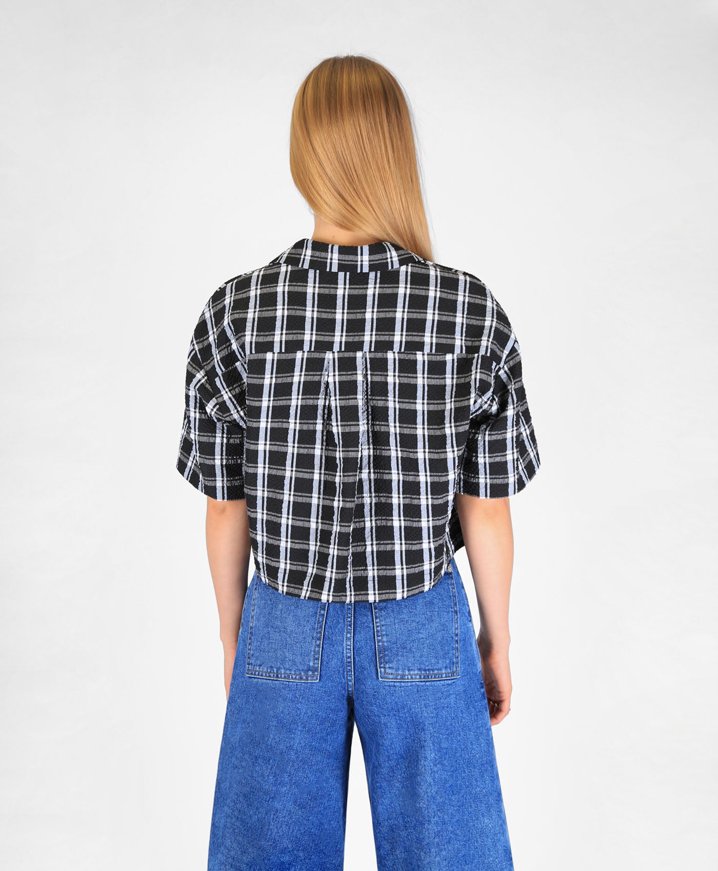 Revere Collar Shirt Gingham