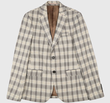 Shadow Check Skinny Blazer