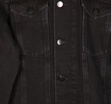 Boxy Shearling Denim Jacket