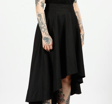 Noir Asymmetric Skirt