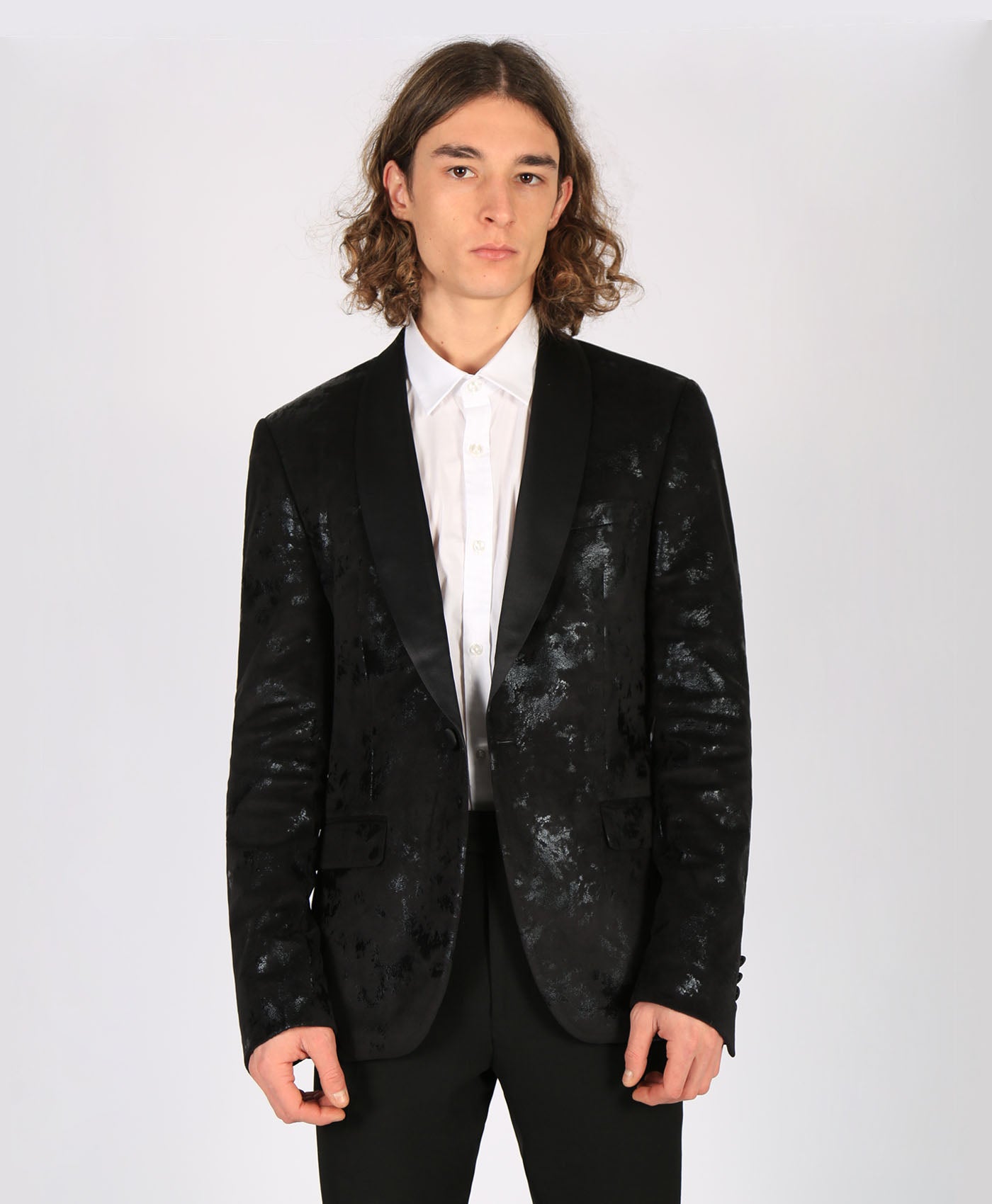 Velvet Flocking Skinny Blazer – Bolongaro Trevor