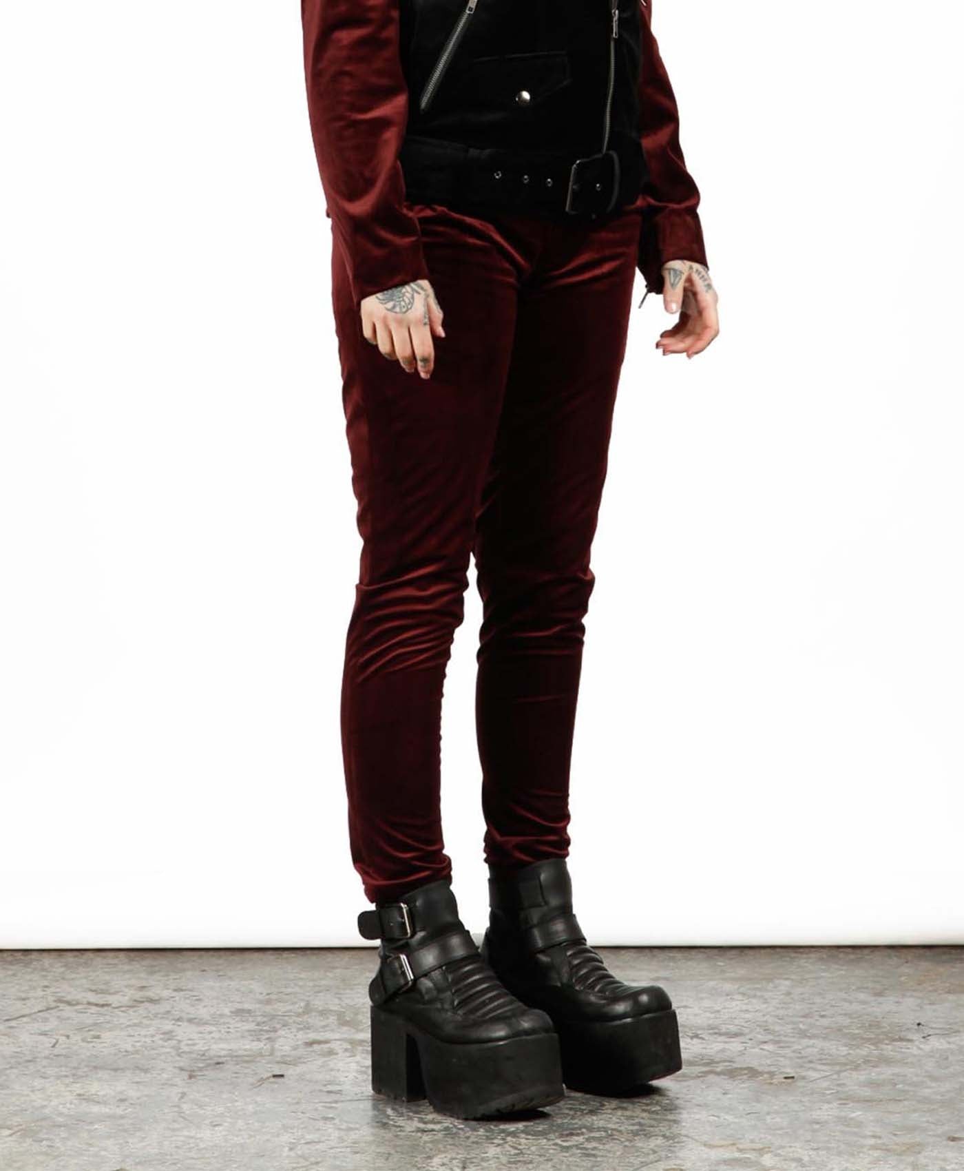 Velvet Skinny Trousers