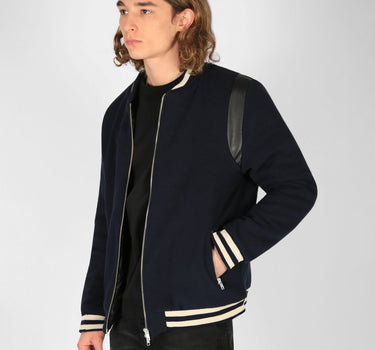 Street Shadow Wool Bomber Jacket